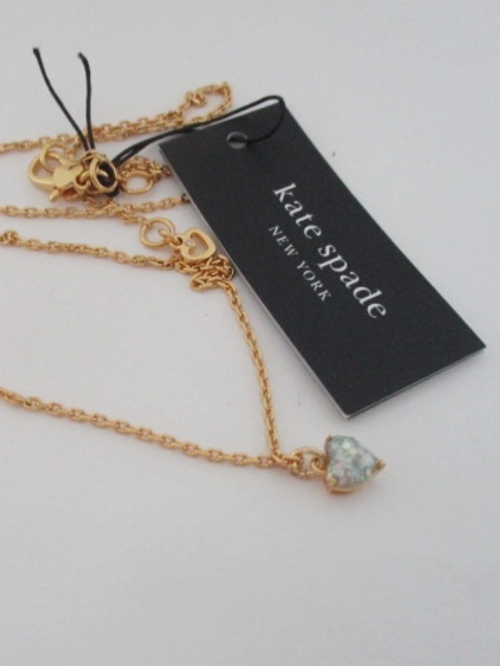 KATE SPADE - My Love Glitter Heart Pendant Necklace
